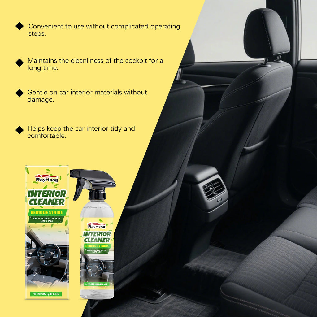 Car Interior Cleaner Effectively Removes Dust Grease Stains Cleans Polishes Interior Dashboard Enhances Shine Refurbishing Agent