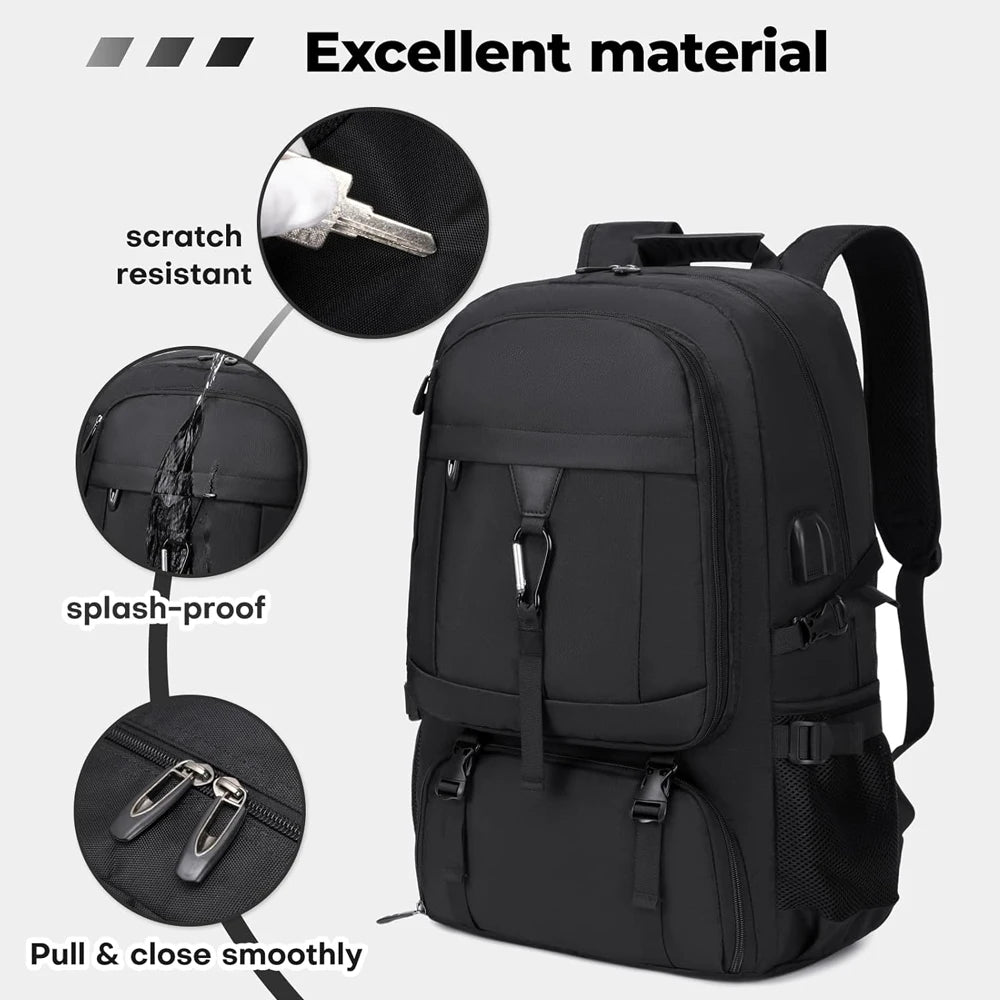 Large 50L/80L Travel Laptop Backpack - Airline Approved Carry-On Backpack with USB Charging Port,College Backpack for Men Women