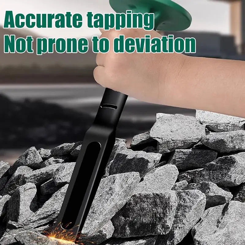 6/8/10/12in Industrial Grade Flat Chisel Chrome Vanadium Steel Forged Steel With Hand Guard Concrete Engraving Cut Tool