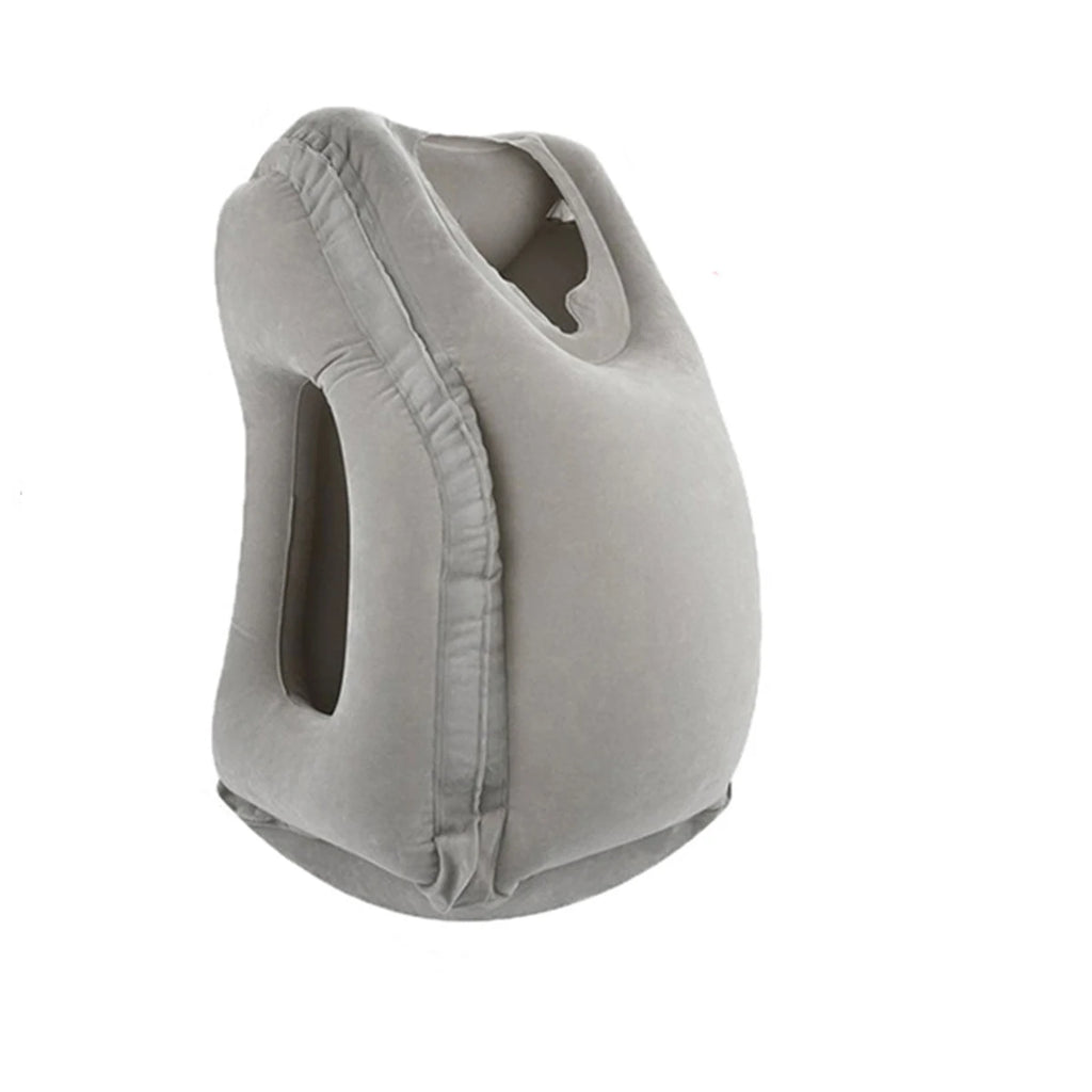 Upgraded Inflatable Air Cushion Travel Pillow Headrest Chin Support Cushions for Airplane Plane Car Office Rest Neck Nap Pillows