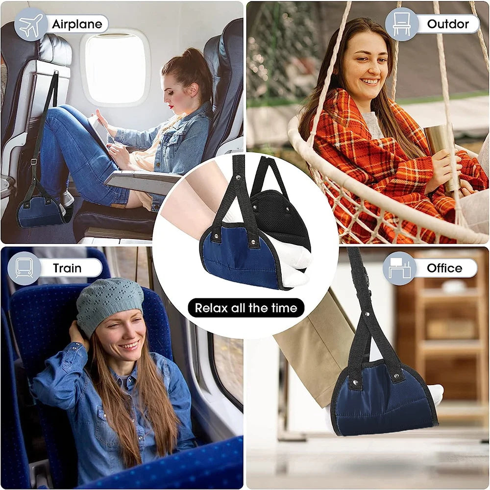 Airplane Foot Hammock Perfect Airplane Footrest Airplane Travel Accessories Desk Foot Hammock Travel Foot Rest Comfy Foot Hanger