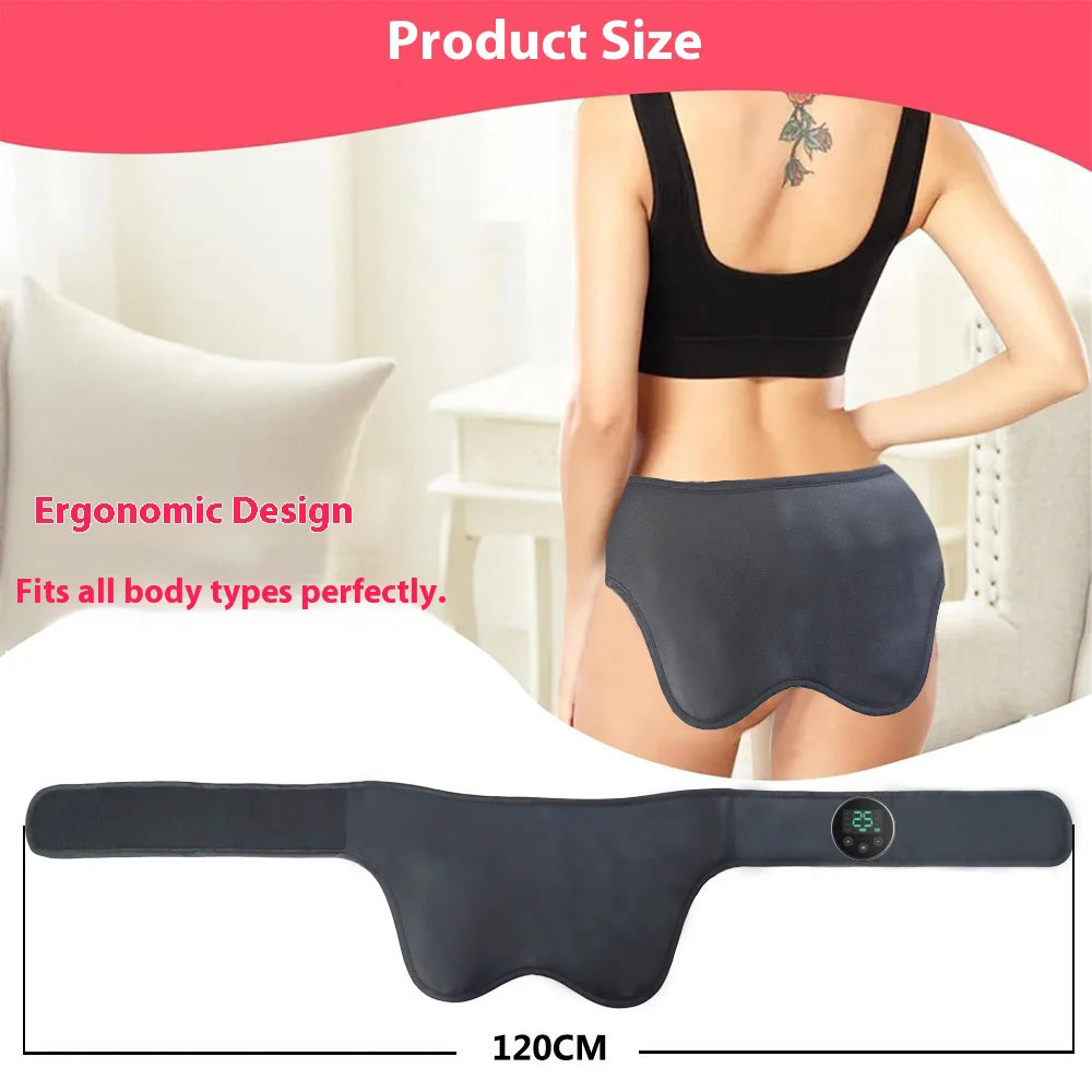 Ems Butt Lifting Massager Pad 8 Modes 25 Levels Muscle Stimulator for Glute Shaping Toning, Ergonomic Design with Hd Display