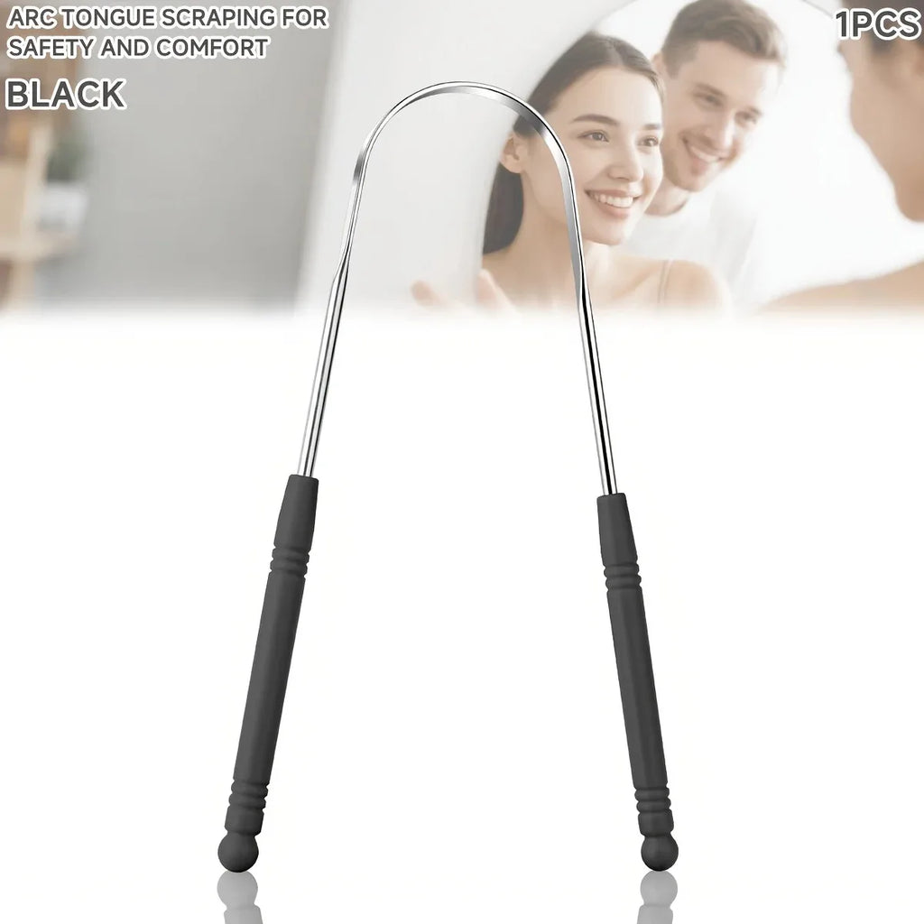 1/4pcs Tounge Scrapers Limpiador De Lengua Stainless Steel Fresh Breath Cleaning Coated Tongue Toothbrush Oral Hygiene