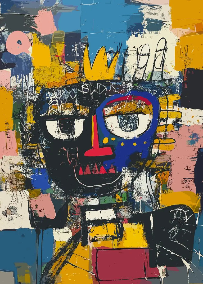 Abstract Figure Portraits Crocodile King Skull Graffiti Art Poster Canvas Painting Print for Living Room Home Decor Cuadros