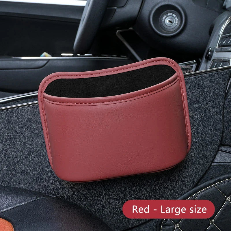 SEAMETAL Universal Car Cup Holder Box Multifunction Leatherette Car Door Water Cup Storage Box Trash Can Car Accessiroes