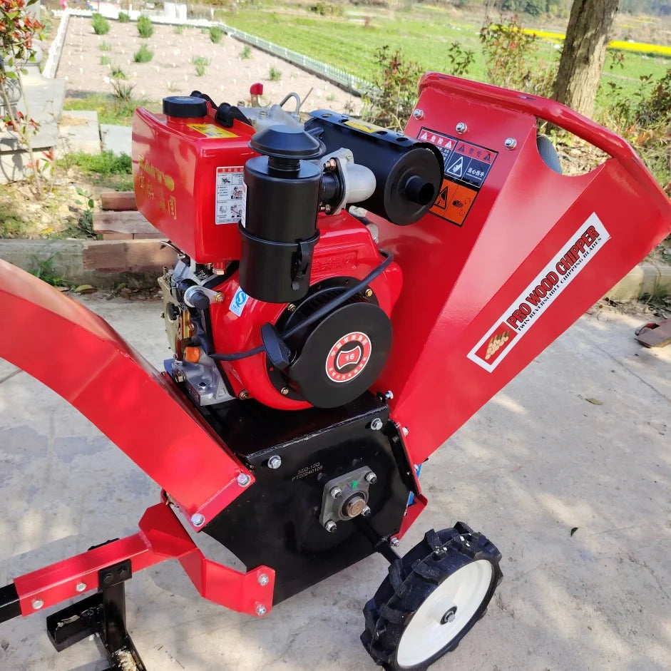 Customized 15HP Branch Crusher, Wood Processor, Professional Tree Shredder, Wood Chipper