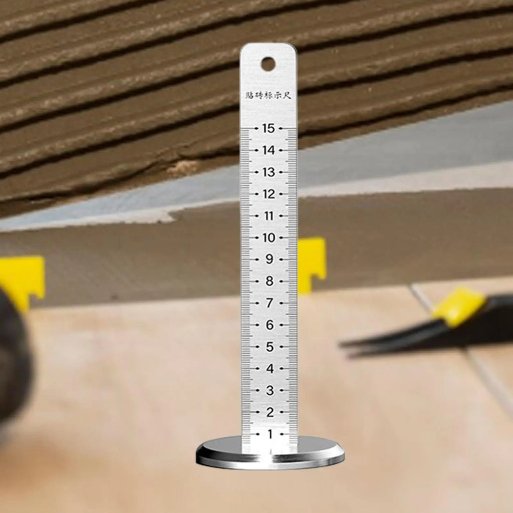 Equal Height Ruler Tile Laying Horizontal Level Gauge Stable Base Gradienter