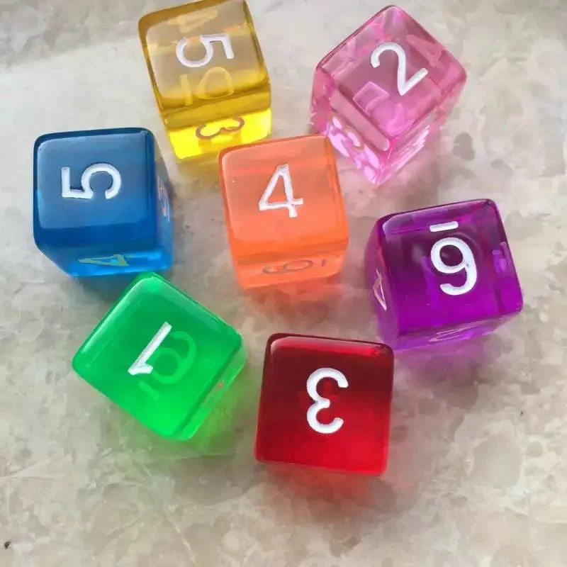 10 Pcs/set Digital Dice Funny Puzzle Game Accessory 16 Mm