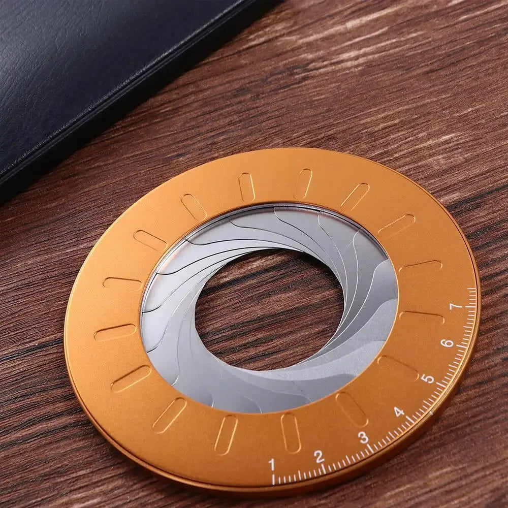 Adjustable Circle Drawing Ruler Measurement Rotatable Round Ruler Stainless Steel Round Compass Stretch Ruler for Drawing
