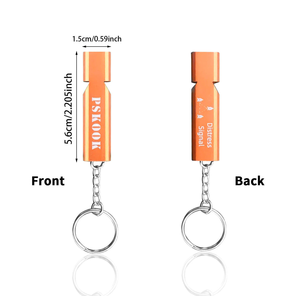 Survival Bandana with Survival Whistle, Easy to Read Tips and High Vis Orange Emergency Kit for Camping, Hiking, Emergency