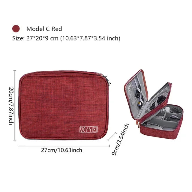Travel Cable Bag Portable Digital Storage Pouch Waterproof Electronic Accessories Storage Bag Travel Cable Organizer Bags