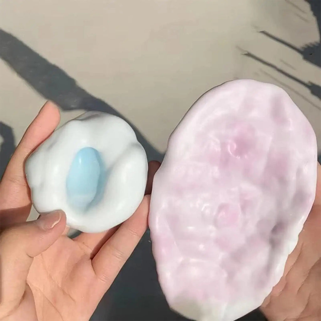 Stress Relief Ball Squishys Toys Plasticity Ice Skin Super Soft Ultra-Thin Sticky Handmade Ball Light Squeez Stress Relieving