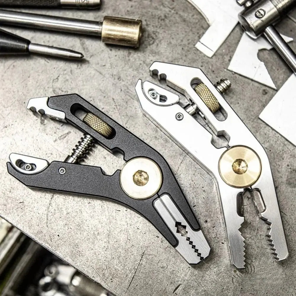 Parallel Wrench 5 in 1 Multi-tool Pliers Hex Screwdriver Electrical Disconnect Pliers Clamp Portable Cap Opener Pocket Carrying