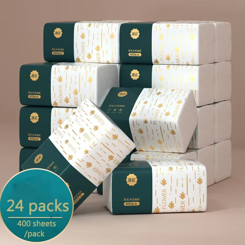 24/12/4 box car tissue paper front whole box affordable household toilet paper household kitchen paper high water absorption