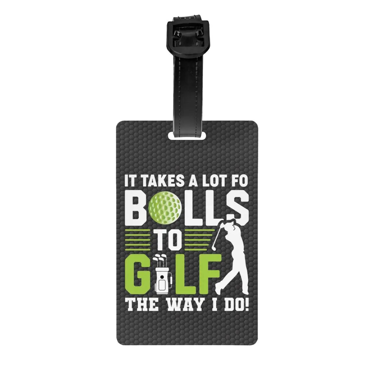 Custom Golf And Beer Luggage Tag Privacy Protection Baggage Tags Travel Bag Labels Suitcase