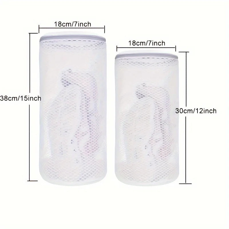 2pcs Shoes Washing Bags, Sneaker Mesh Washing Bag, Shoe Cleaning Laundry Bag, For Sneaker, Boost, Slipper