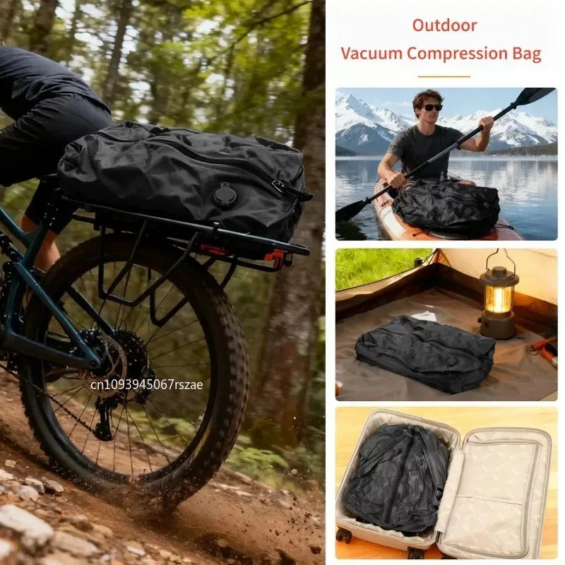 17L Travel Outdoor Vacuum Compression Bag Hiking Luggage Clothes Storage Bags Sealed Waterproof Dustproof Clothing Organizer