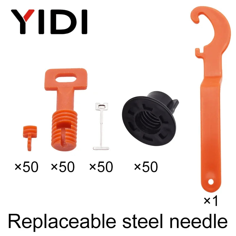 50pcs/lot Tiles Leveling System Level Wedges Tile Spacers for Flooring Wall Replaceable Leveler Tools with Locator Spacers Plier