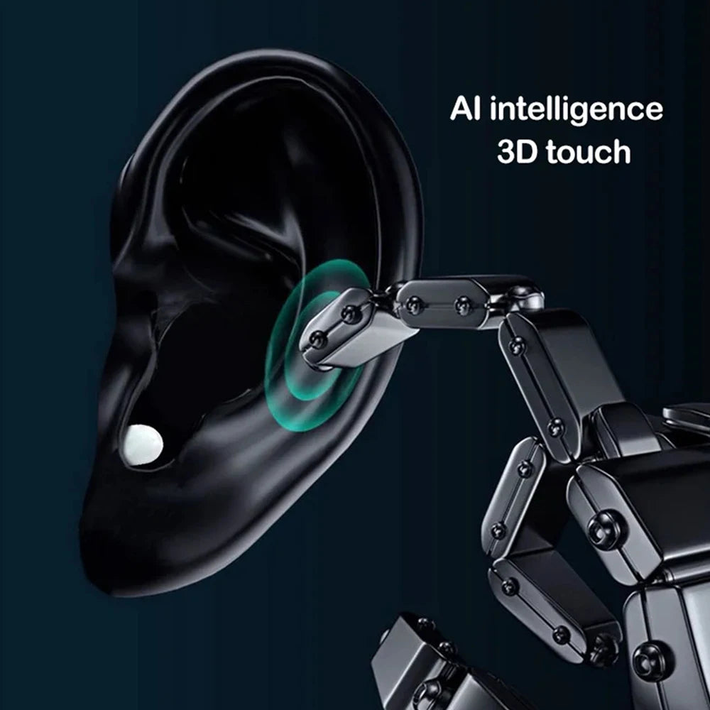 Mini Wireless Earbuds Noise Canceling Waterproof Wireless Bluetooth 5.2 Headphones  with Noise Cancelling Mic Charging Case