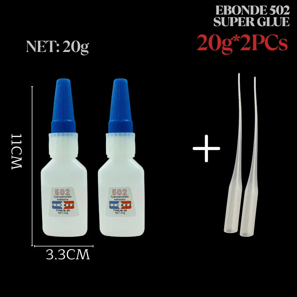 502 Super Glue Cyanoacrylate Instant Strong Quick Dry Adhesive for Caremic Plastic Crafts Jewelry Toys Shoes 10/20/35/50/100g