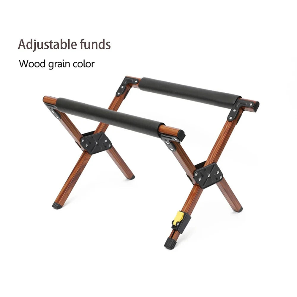 Outdoor Camping Folding Refrigeration Rack Foldable Alloy Ice Bucket Rack Hiking BBQ Picnic Stand Luggage Rack Anti Slip Rack
