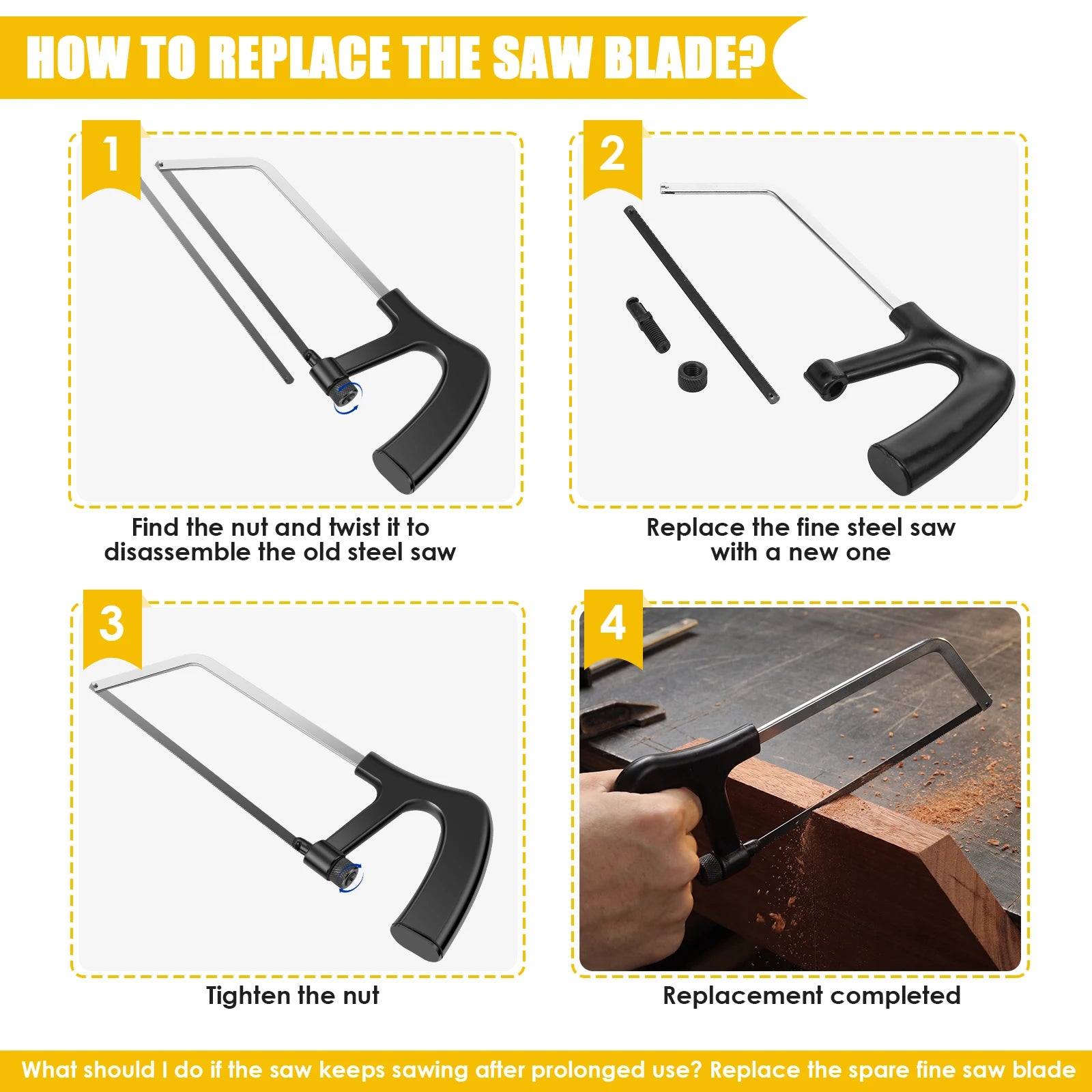 6 Inch Handmade Small Hacksaw Household DIY Small Handheld Saw Blade Iron Mini Saw Bow Hand Holder Woodworking Hand Saw