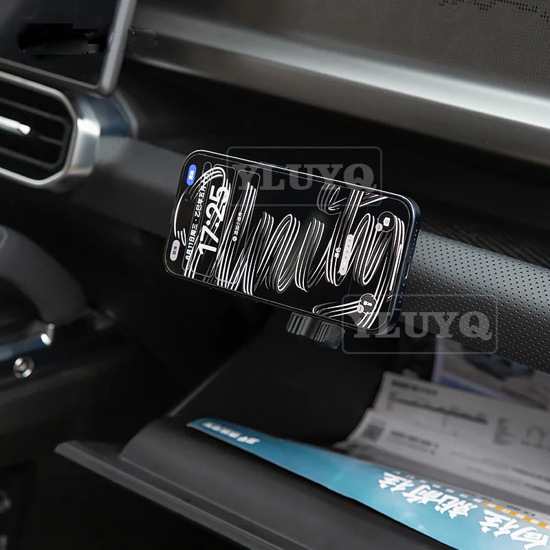 For Nissan Patrol Car Phone Holder Magnetic Gravity Cup Holder A-pillar Rotatable Navigation Mount Car Interior Accessories