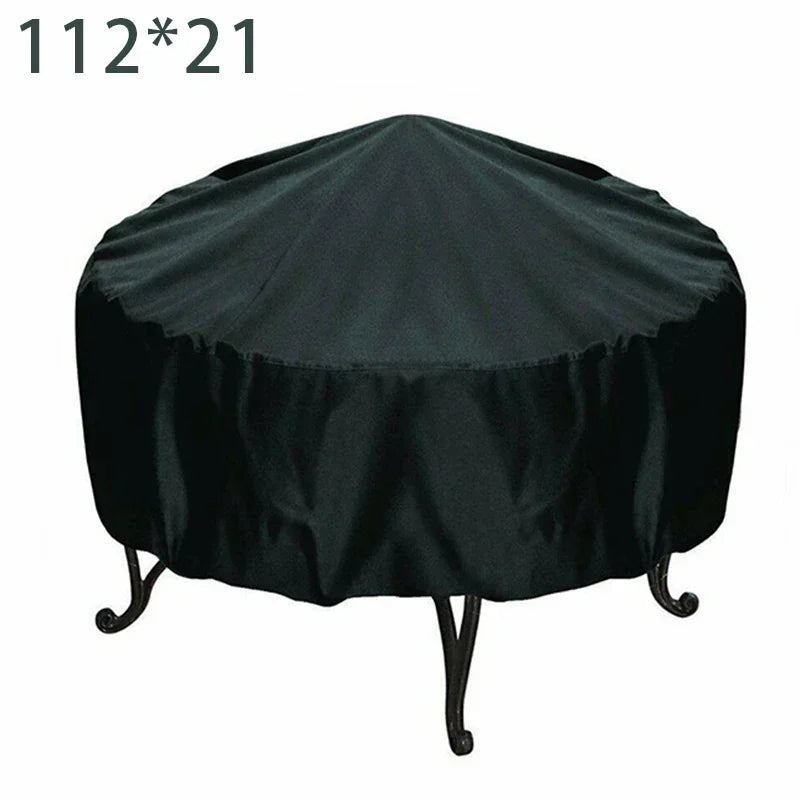 Waterproof Dome BBQ Cover for Weber Charcoal Kettle & Char-Broil Grill, Heavy Duty Outdoor Smoker Cover with Drawstring