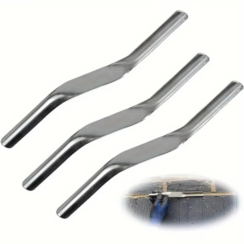 DIY Tool Brick Jointer Tool Double Ended Stainless Steel Tile Joint Trimmer 1/2 Inch Head 5/8 Inch Head Grout Caulking Tool