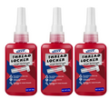 Medium strength blue liquid fillet brakes, removable; Thread adhesive sealant to prevent loosening and rust; 50/10 ml bottle; anti-rust; component replacement sealant.