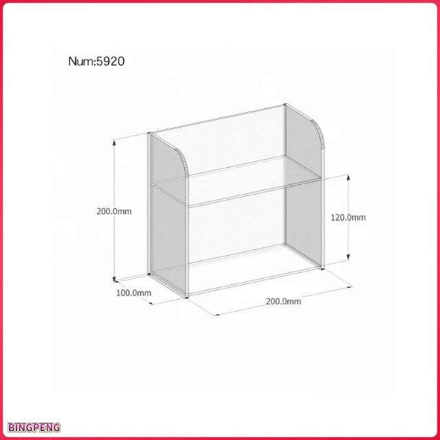 Clear Acrylic Multi-layer Tier Display Case with Door Storage Box for Model Cars Building Blocks Figures Collectibles