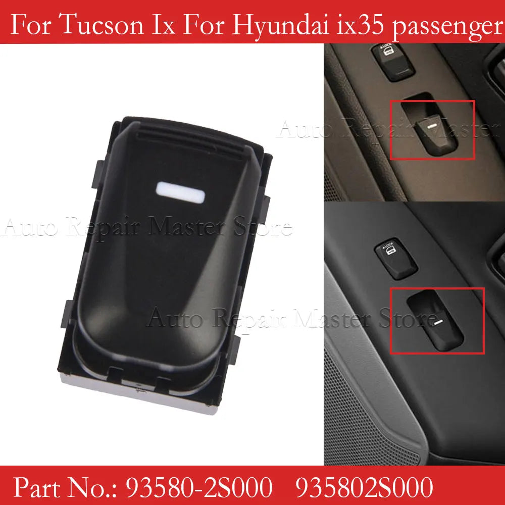 93580-2S000 935802S000 Car Power Window Control Switch Button for Hyundai IX35 TUCSON IX 2009-2015