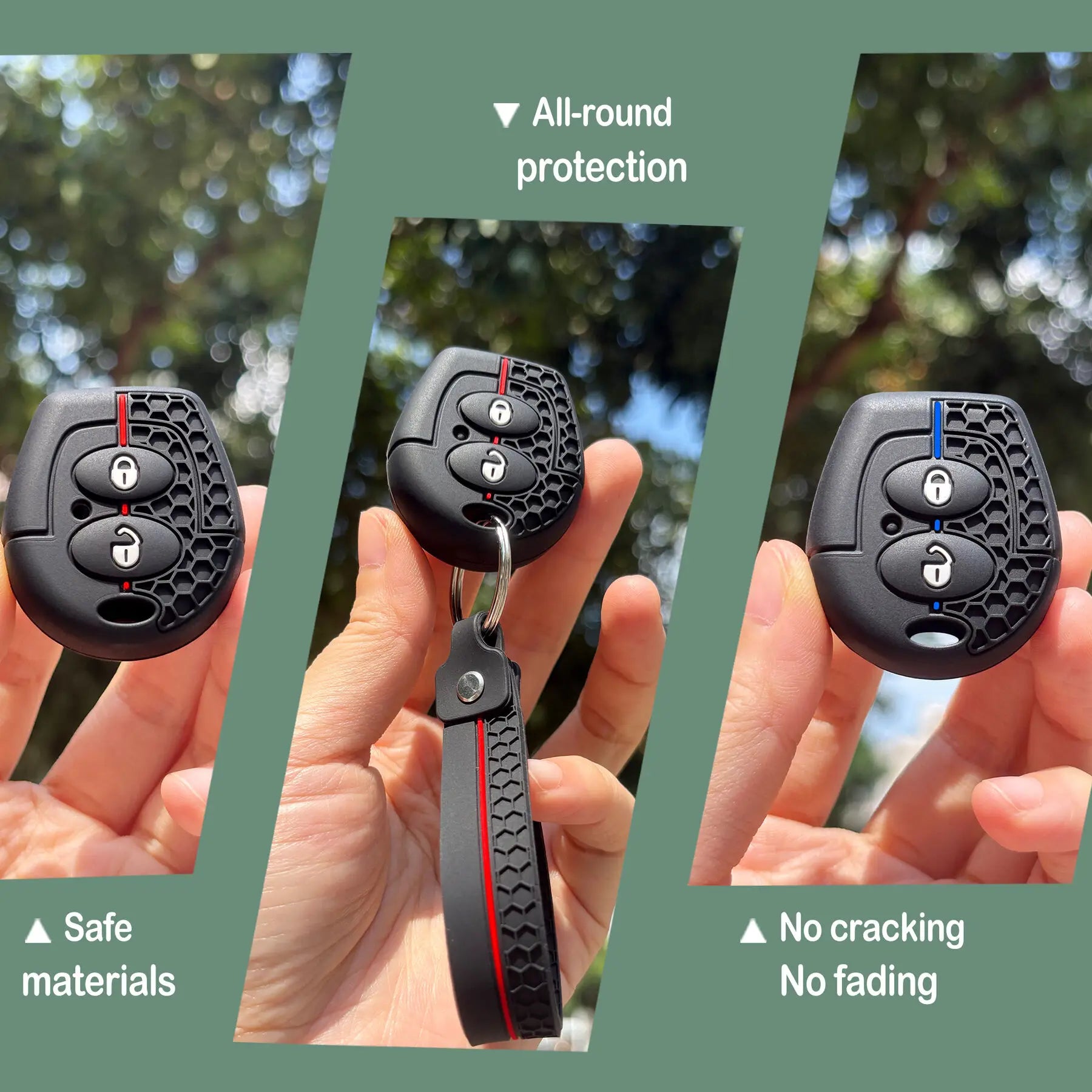 Silicone Car Key Case Cover With Keychain For Skoda Octavia Mk1 For VW Fox For Seat Cordoba Leon Sate Mc1 Ibiza 6L