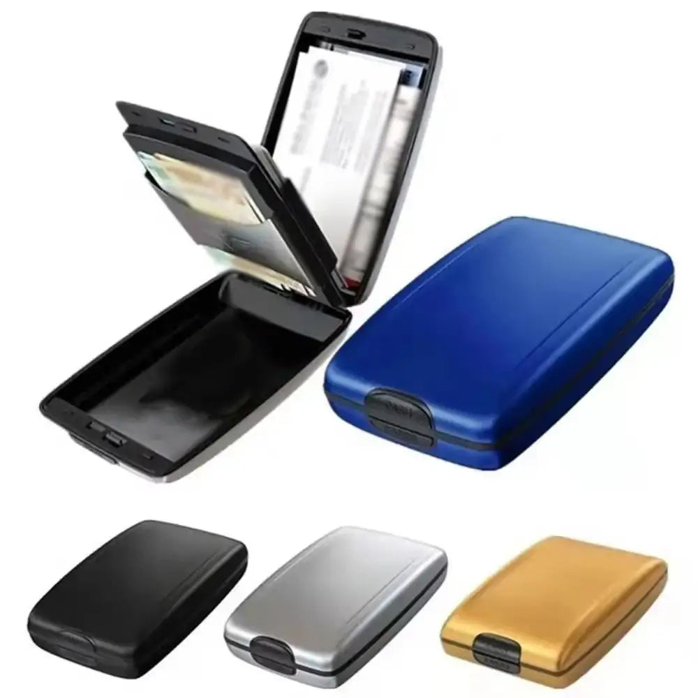 Large Capacity Credit Cards Holder Anti-Theft Card Case Passport Wallet Waterproof Hard Case Airplane Ticket Protector Women