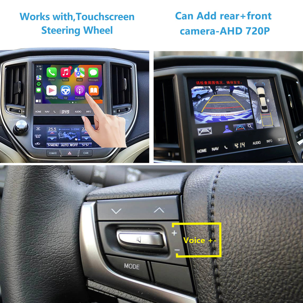 Wireless CarPlay &Android Auto Work For CROWN 14th Gen 2012-2017 Android Auto Retrofit Kit