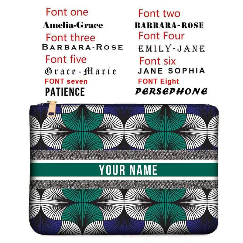 Canvas makeup bag WOMAN BAG Fashion Designer Party Clutch Personalized Custom Print Name Letter Beach Bag Travel Cosmetic Bag