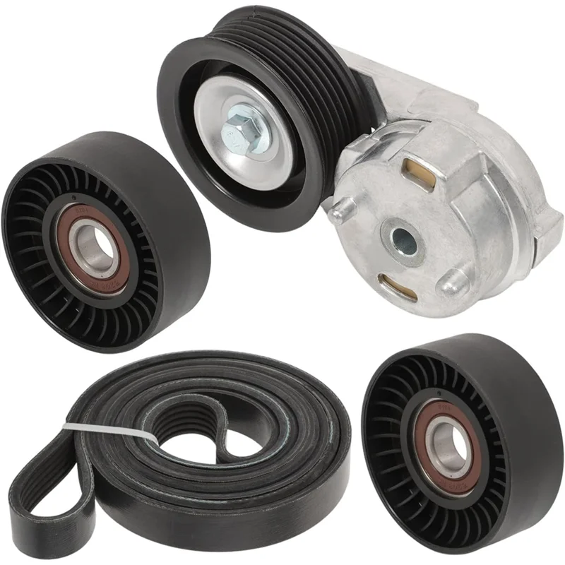 Well 38382 Drive Belt Tensioner Pulley Kit For Dodge Ram 1500 2500 3500 Years 2003-2008-Includes 53032130AA 53032130AC 38058