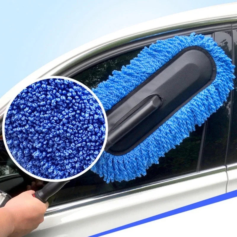 Microfiber Car Wash Brush Mop Kit Duster Washing Car Tools Accessori Mitt Sponge With Long Handle Car Cleaning Supplies Kit