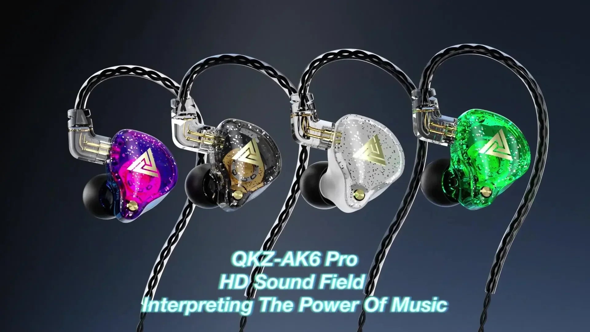 Original QKZ AK6 PRO headset HiFi fever bass in-ear wired mobile phone computer headset monitor with microphone
