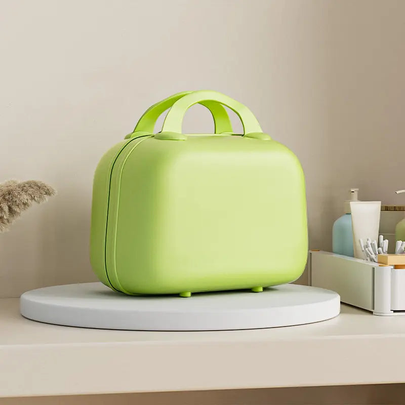 Small Handheld Suitcase Makeup Bag Women's Mini Additional Bag Can Be Hung on Trolley 14-inch Small Case Storage Bag