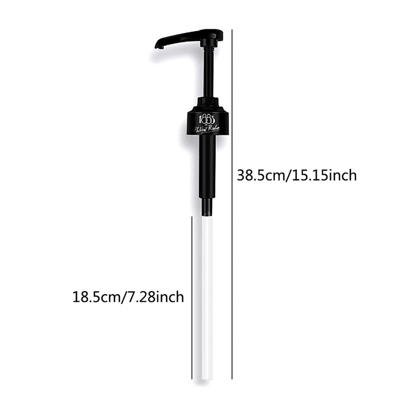 1PCS Coffee 1 Liter Dispenser Syrup Pump Black Liquid Dispenser for Syrup 10Ml Juice Bottle Dispenser Pump