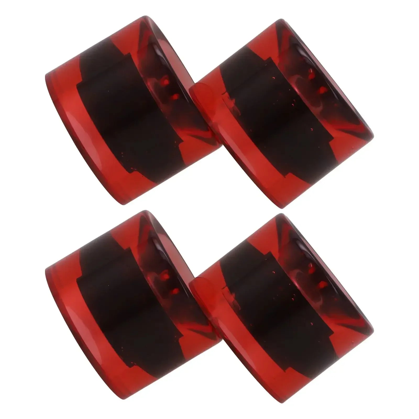 60x45mm 4Pcs Skateboard Wheels 78A PU with ABEC9 Bearings and Spacers Set for Longboards Cruisers and Street Skateboards
