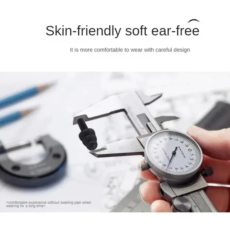 Soft Silicone Ear Plugs Insulated Waterproof Anti-Noise Snoring Essential Travel Noise Reduction Sleep Aids for Better Rest