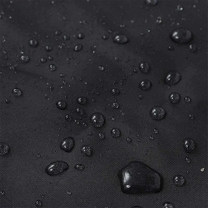BBQ Grill Cover with Drawstring Closure Gas Grill Cover Polyester Dust and Weather Protection for Outdoor Camping Cooking TMZ