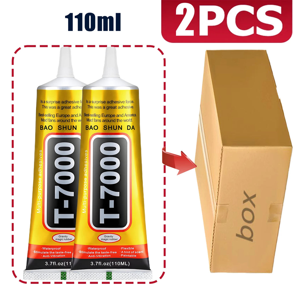 T7000 black (adhesive for jewels and mobile phones in 15 g, 25 g, 50 g, and 110 g)-Waterproof and highly durable resin adhesive