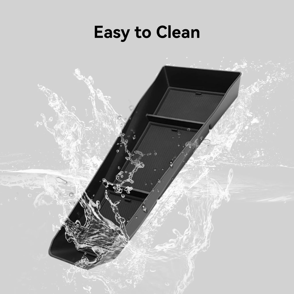 LUCKEASY for BYD Seagull/Dolphin Mini 2023-2025 Car Storage Box Center Console Lower Layer Storage Box Tidying Tray Accessories