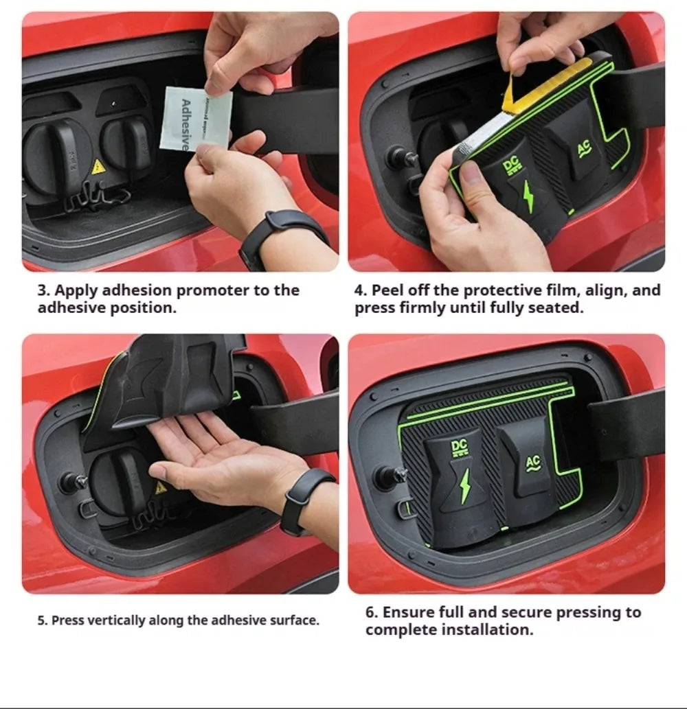 For Volvo EX30 EX90 XC70 Charging Port Cover Waterproof EV Charger Rain Protector, No Drill Adhesive
