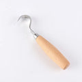 1/2pcs Stainless Steel Wood Carving Cutter Woodwork Sculptural DIY Wood Handle Spoon Hook Carving Knife Woodcut Art Craft Tool