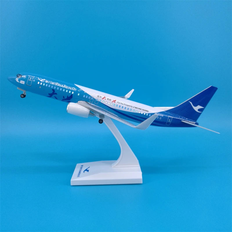 30cm Chinese Airbus & Boeing Airplane Model Diecast Resin with LED Light