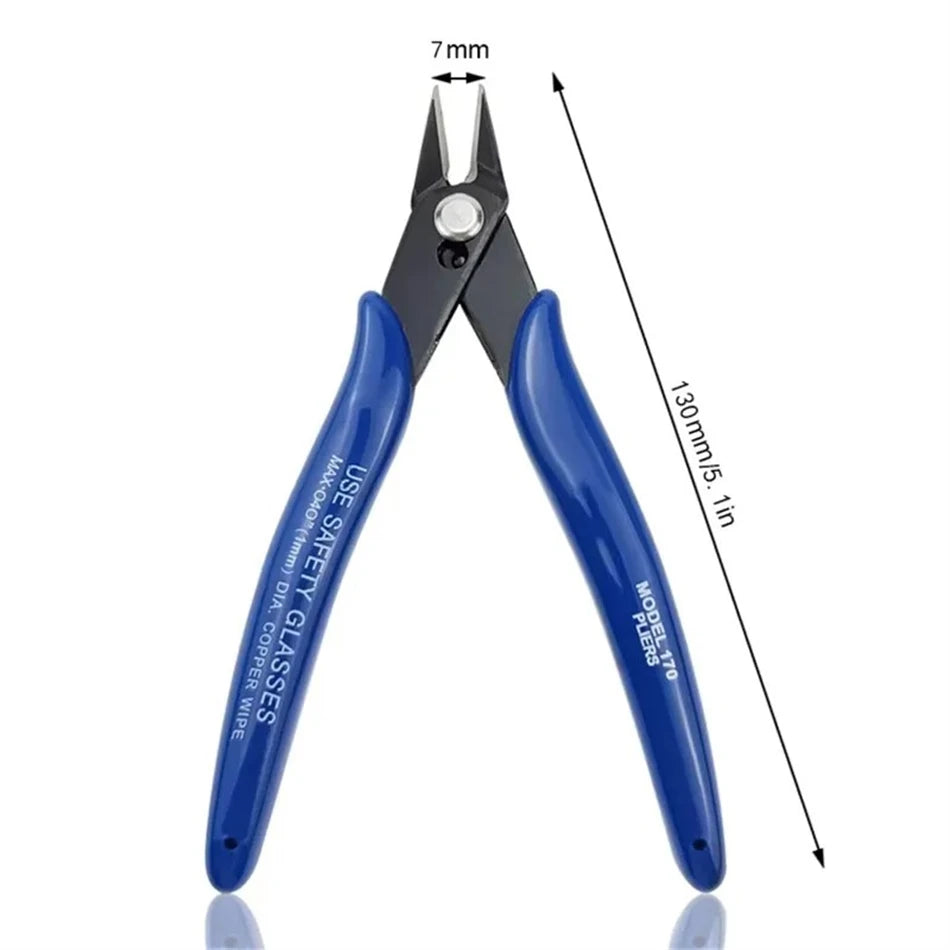 1PCS/5PCS Diagonal Pliers Carbon Steel Pliers Electrical Wire Cable Cutters  Wire Snips for Electronics Soft Copper Jewelry